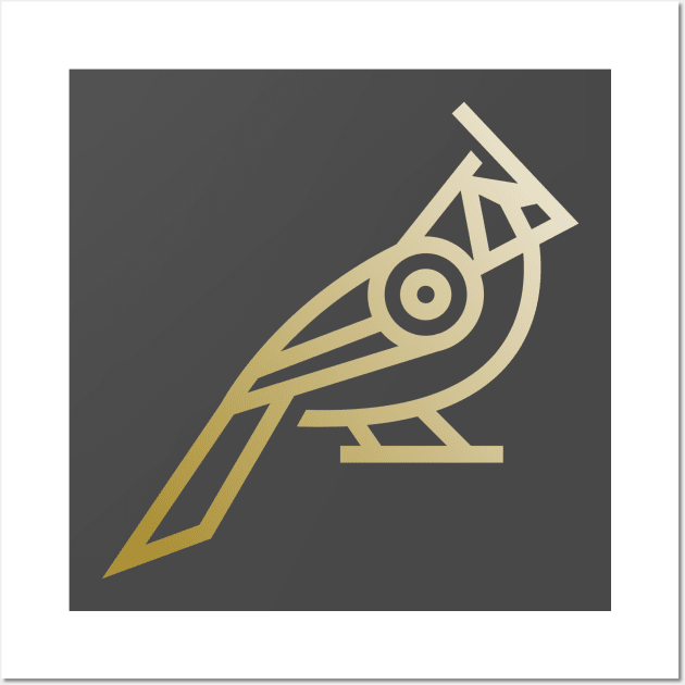 geometric bird Wall Art by Aksa Inov